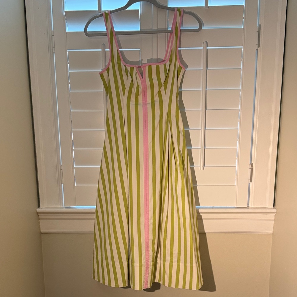 Maeve Green and Pink Striped Sundress
